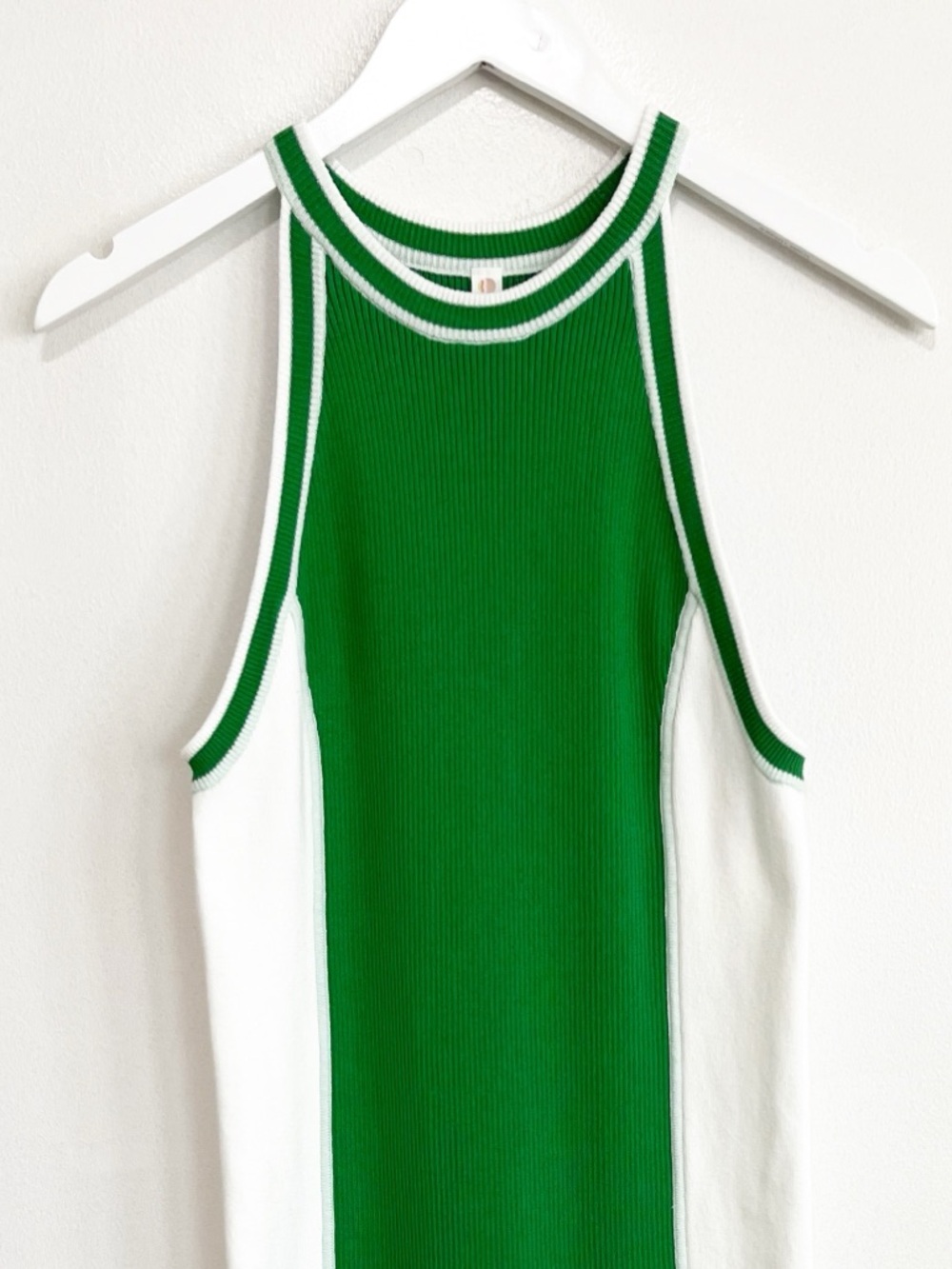 BOGO! Anthropologie Daily Practice Ribbed Knit Midi Dress Green Size Medium - Picture 5 of 9
